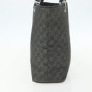 GUCCI GG Canvas Tote Bag Black Silver 31243 Auth 151751-4