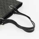 GUCCI GG Canvas Tote Bag Black Silver 31243 Auth 151751-7