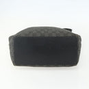 GUCCI GG Canvas Tote Bag Black Silver 31243 Auth 151751-5