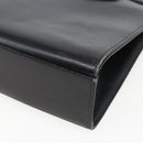 Christian Dior Hand Bag Leather Black Gold Auth 151752-12