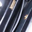 Christian Dior Hand Bag Leather Black Gold Auth 151752-20