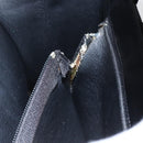 Christian Dior Hand Bag Leather Black Gold Auth 151752-21