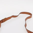 CELINE Macadam Canvas Shoulder Bag PVC Leather Brown Gold Auth 151753-8