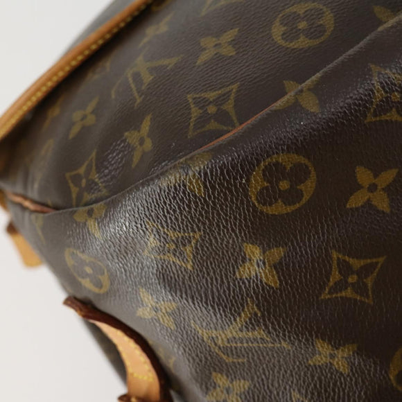 LOUIS VUITTON Monogram Saumur 35 Shoulder Bag M42254 LV Auth 151754