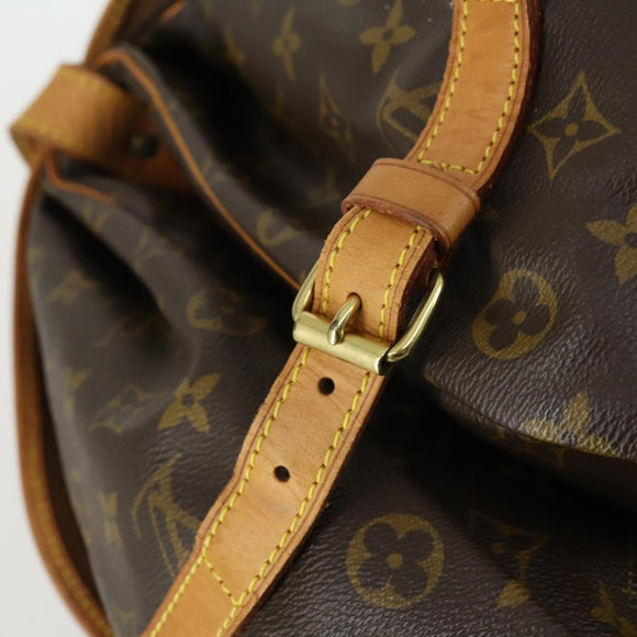 LOUIS VUITTON Monogram Saumur 35 Shoulder Bag M42254 LV Auth 151754