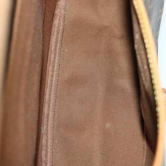 LOUIS VUITTON Monogram Saumur 35 Shoulder Bag M42254 LV Auth 151754