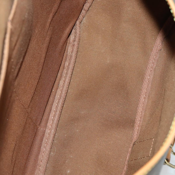 LOUIS VUITTON Monogram Saumur 35 Shoulder Bag M42254 LV Auth 151754