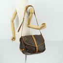 LOUIS VUITTON Monogram Saumur 35 Shoulder Bag M42254 LV Auth 151754-26