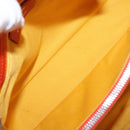 Salvatore Ferragamo Hand Bag Leather Orange Silver Auth 151757-17