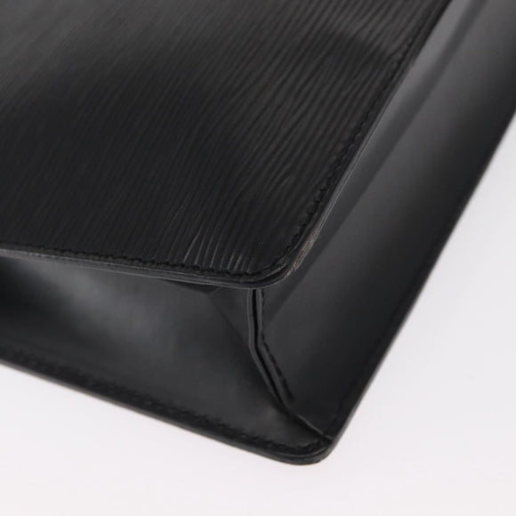 LOUIS VUITTON Epi Pochette Homme Clutch Bag Black M52522 LV Auth 151762