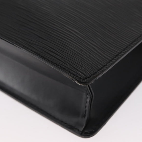 LOUIS VUITTON Epi Pochette Homme Clutch Bag Black M52522 LV Auth 151762