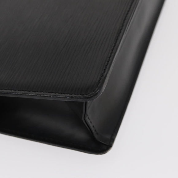 LOUIS VUITTON Epi Pochette Homme Clutch Bag Black M52522 LV Auth 151762