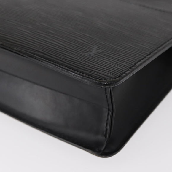 LOUIS VUITTON Epi Pochette Homme Clutch Bag Black M52522 LV Auth 151762