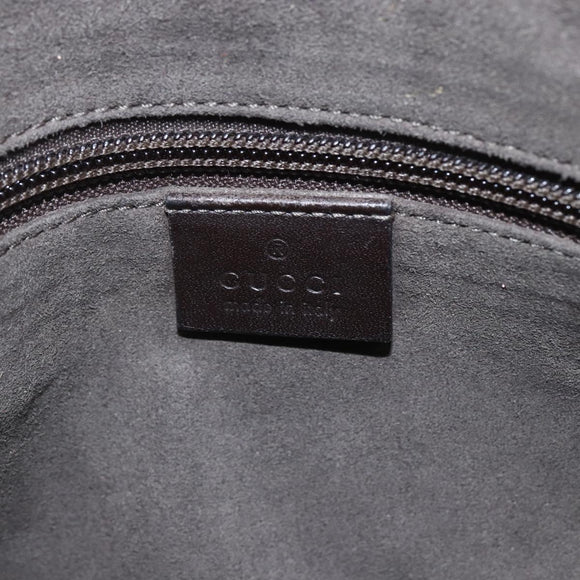 GUCCI GG Supreme Shoulder Bag PVC Leather Beige Silver 406410 Auth 151765