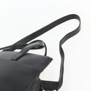 LOEWE Hand Bag Leather 2way Black Silver Auth 151766-15