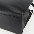 LOEWE Hand Bag Leather 2way Black Silver Auth 151766-16