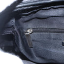 LOEWE Hand Bag Leather 2way Black Silver Auth 151766-20