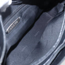 LOEWE Hand Bag Leather 2way Black Silver Auth 151766-11