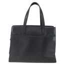 LOEWE Hand Bag Leather 2way Black Silver Auth 151766-13