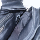 LOEWE Hand Bag Leather 2way Black Silver Auth 151766-21