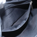 LOEWE Hand Bag Leather 2way Black Silver Auth 151766-23