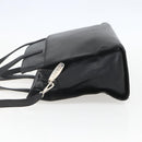 LOEWE Hand Bag Leather 2way Black Silver Auth 151766-3