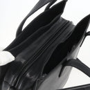 LOEWE Hand Bag Leather 2way Black Silver Auth 151766-6