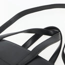 LOEWE Hand Bag Leather 2way Black Silver Auth 151766-14