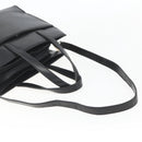 LOEWE Hand Bag Leather 2way Black Silver Auth 151766-8