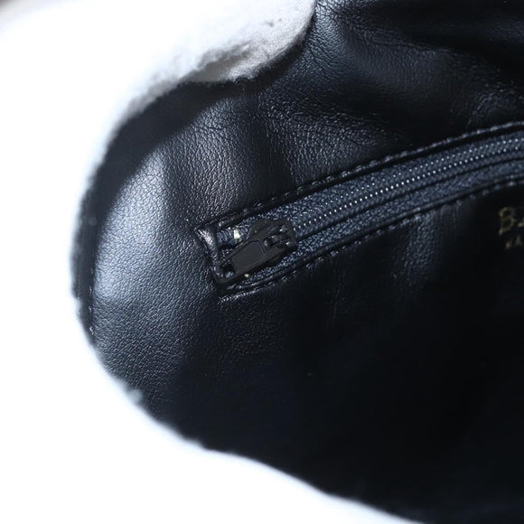 BALLY Shoulder Bag Leather Gray Gold Auth 151768