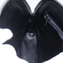 BALLY Shoulder Bag Leather Gray Gold Auth 151768-19