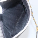 BALLY Shoulder Bag Leather Gray Gold Auth 151768-22