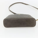 BALLY Shoulder Bag Leather Gray Gold Auth 151768-9