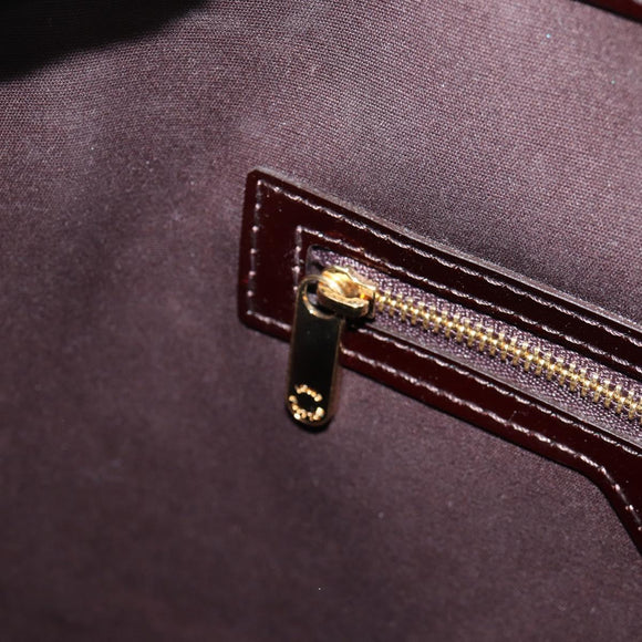 LOUIS VUITTON Vernis Avalon GM Hand Bag Rouge Favist M91566 LV Auth 151769AV