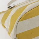 BURBERRY Blue Label Tote Bag Canvas Yellow Auth 151770-13