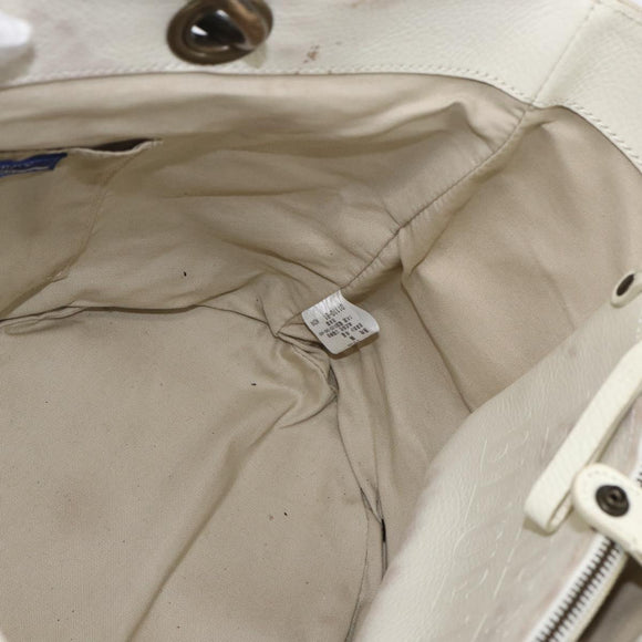 BURBERRY Blue Label Tote Bag Canvas Yellow Auth 151770