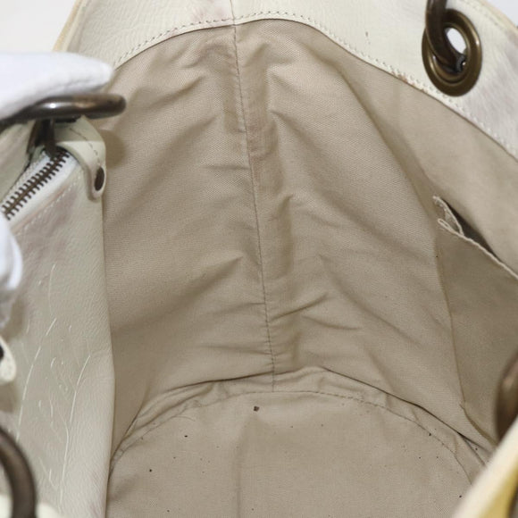 BURBERRY Blue Label Tote Bag Canvas Yellow Auth 151770