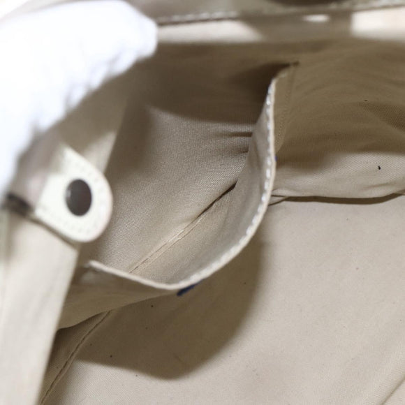 BURBERRY Blue Label Tote Bag Canvas Yellow Auth 151770