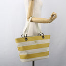 BURBERRY Blue Label Tote Bag Canvas Yellow Auth 151770-22