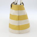 BURBERRY Blue Label Tote Bag Canvas Yellow Auth 151770-4