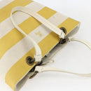 BURBERRY Blue Label Tote Bag Canvas Yellow Auth 151770-6