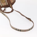 Burberrys Nova Check Hand Bag Canvas 2way Beige Auth 151772-10