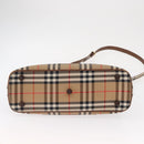Burberrys Nova Check Hand Bag Canvas 2way Beige Auth 151772-12