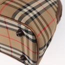 Burberrys Nova Check Hand Bag Canvas 2way Beige Auth 151772-16
