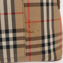 Burberrys Nova Check Hand Bag Canvas 2way Beige Auth 151772-4