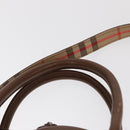 Burberrys Nova Check Hand Bag Canvas 2way Beige Auth 151772-9