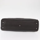 CARTIER Hand Bag Leather Black Auth 151775-10