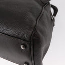 CARTIER Hand Bag Leather Black Auth 151775-14