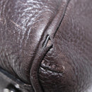 CARTIER Hand Bag Leather Black Auth 151775-15