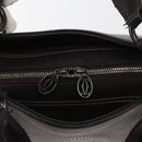 CARTIER Hand Bag Leather Black Auth 151775-16